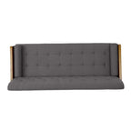Beige / Red / Blue / Grey Mid-Century Tufted Sofa, Seats 4