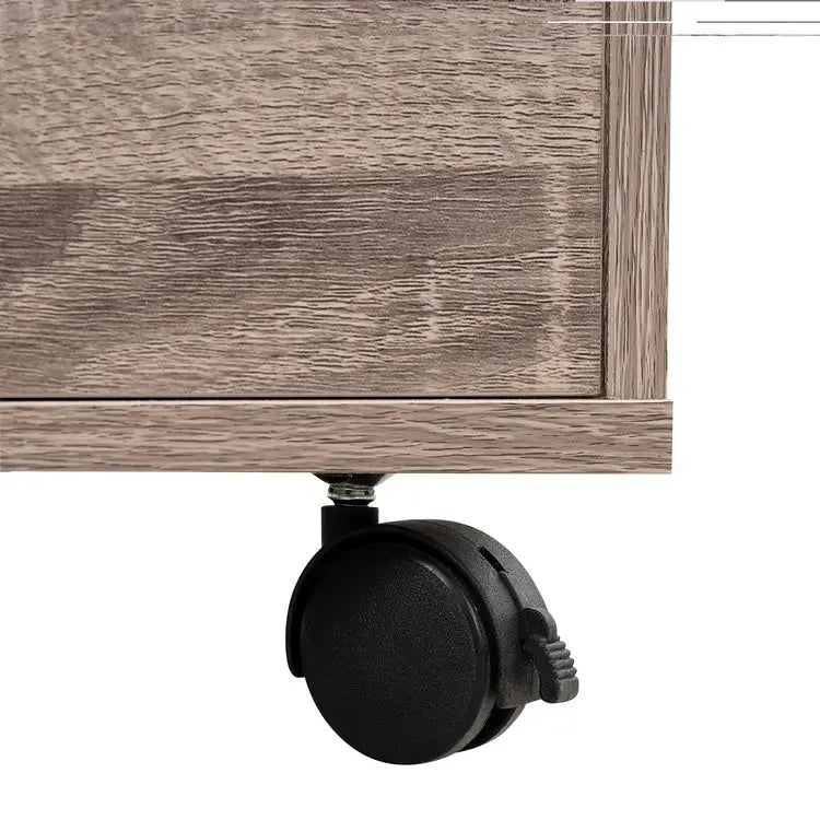5-Drawer Wood Storage Dresser with Wheels – White / Espresso / Oak / Black | Multiple Colors