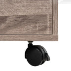 5-Drawer Wood Storage Dresser with Wheels – White / Espresso / Oak / Black | Multiple Colors
