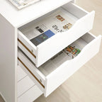 5-Drawer Wood Storage Dresser with Wheels – White / Espresso / Oak / Black | Multiple Colors