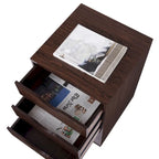 5-Drawer Wood Storage Dresser with Wheels – White / Espresso / Oak / Black | Multiple Colors