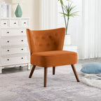 Tufted Velvet Accent Chair, Multi-Color, Single Seat