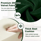 Tufted Velvet Accent Chair, Multi-Color, Single Seat