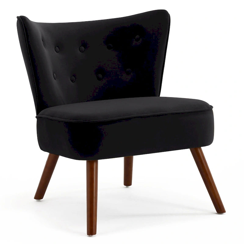Tufted Velvet Accent Chair, Multi-Color, Single Seat