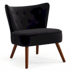 Tufted Velvet Accent Chair, Multi-Color, Single Seat