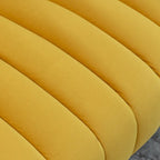 Velvet Tufted 2-Seater Loveseat with Metal Legs, Multiple Colors