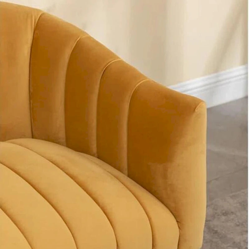 Velvet Tufted 2-Seater Loveseat with Metal Legs, Multiple Colors