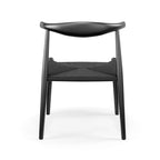 Natural/Black Papercord Dining Chair, Solid Ash Wood, 1-Seat