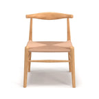 Natural/Black Papercord Dining Chair, Solid Ash Wood, 1-Seat