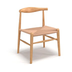 Natural/Black Papercord Dining Chair, Solid Ash Wood, 1-Seat
