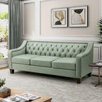 Brown / Camel / Navy / Dove / Burgundy / Sage / Black / Beige Transitional Genuine Leather 2-Seat Sofa
