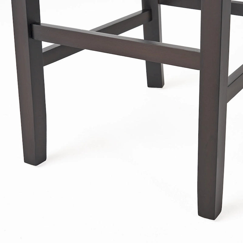 Beige Contemporary Linen Barstool, Set of 2