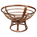 Multi-Color Tufted Twill Rattan Papasan Chair, Single