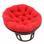 Multi-Color Tufted Twill Rattan Papasan Chair, Single