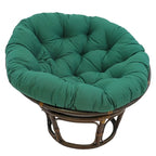 Multi-Color Tufted Twill Rattan Papasan Chair, Single