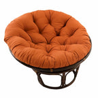 Multi-Color Tufted Twill Rattan Papasan Chair, Single