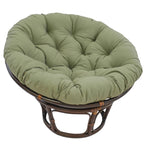 Multi-Color Tufted Twill Rattan Papasan Chair, Single