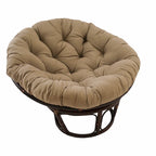 Multi-Color Tufted Twill Rattan Papasan Chair, Single