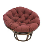 Multi-Color Tufted Twill Rattan Papasan Chair, Single
