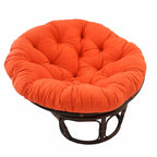 Multi-Color Tufted Twill Rattan Papasan Chair, Single