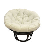 Multi-Color Tufted Twill Rattan Papasan Chair, Single