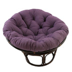 Multi-Color Tufted Twill Rattan Papasan Chair, Single