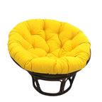 Multi-Color Tufted Twill Rattan Papasan Chair, Single