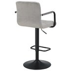 Velvet / Faux Leather / Leathaire Swivel Bar Stool with Armrest, Set of 2