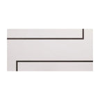 White & Gun Metal Contemporary Coffee Table for 1–2 People