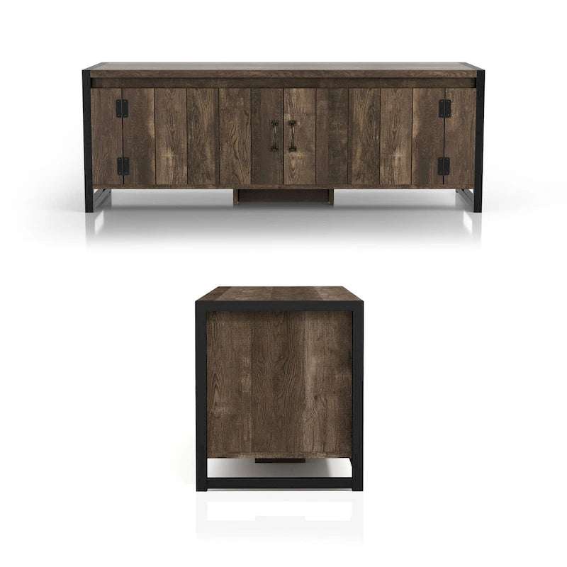 Reclaimed Oak 49" Iron Legs Storage Bench, 1-Person