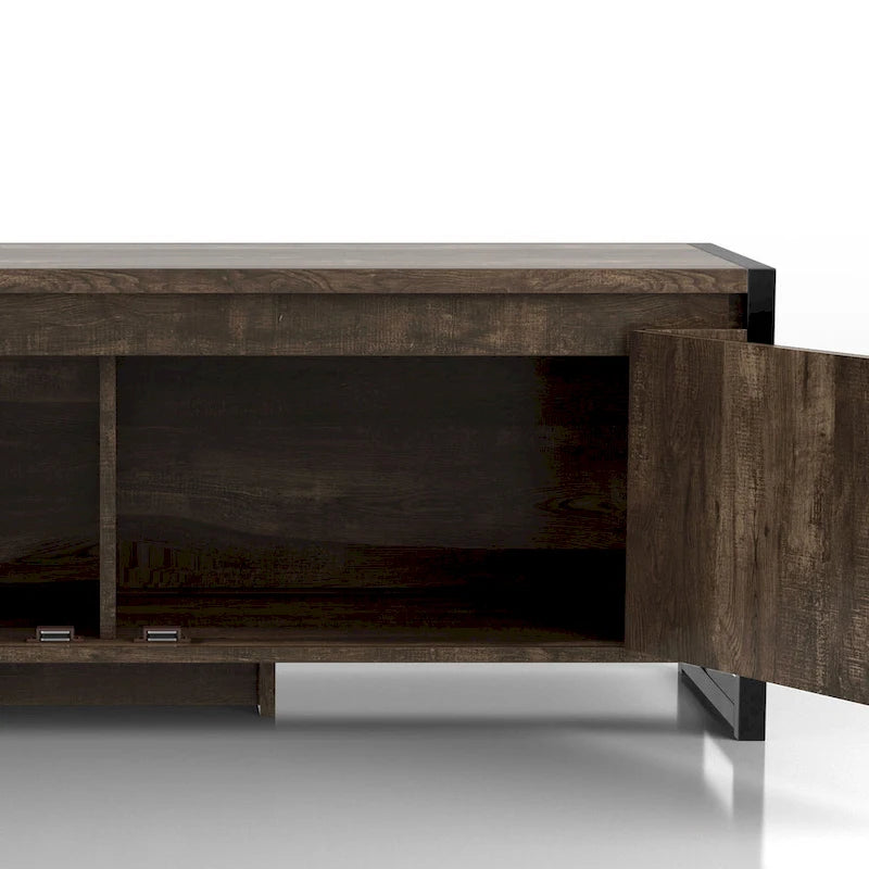 Reclaimed Oak 49" Iron Legs Storage Bench, 1-Person