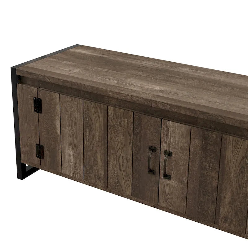 Reclaimed Oak 49" Iron Legs Storage Bench, 1-Person