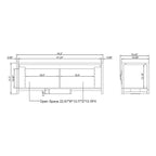 Reclaimed Oak 49" Iron Legs Storage Bench, 1-Person