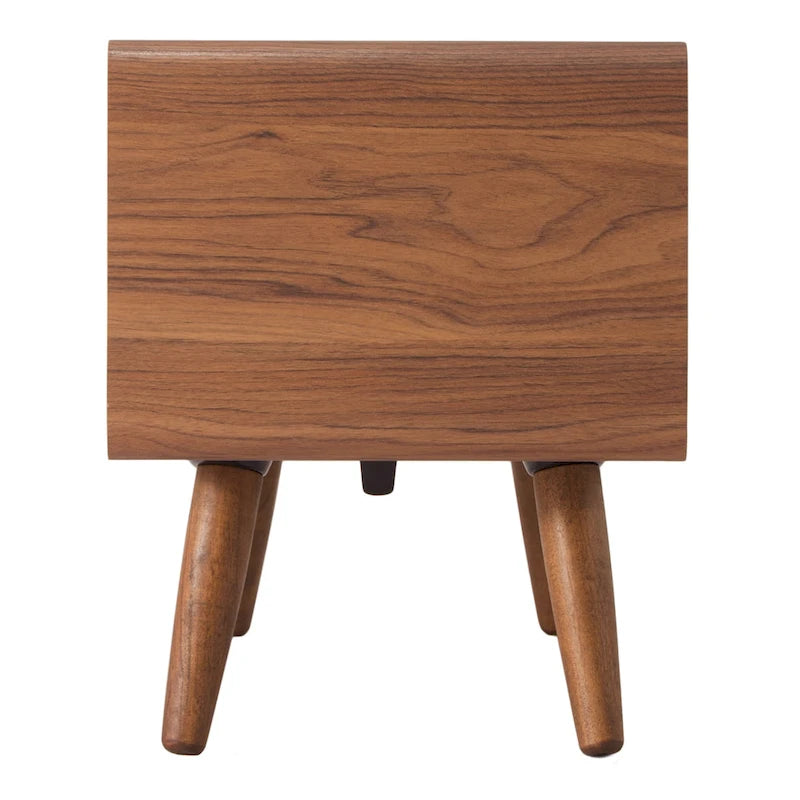 Walnut Slat Low TV Stand, 1-Person Assembly, 2 Sizes