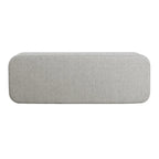 Storage Bench with Metal Legs – Green Velvet / Blush Velvet / White Boucle / Gray Woven – Seats 1