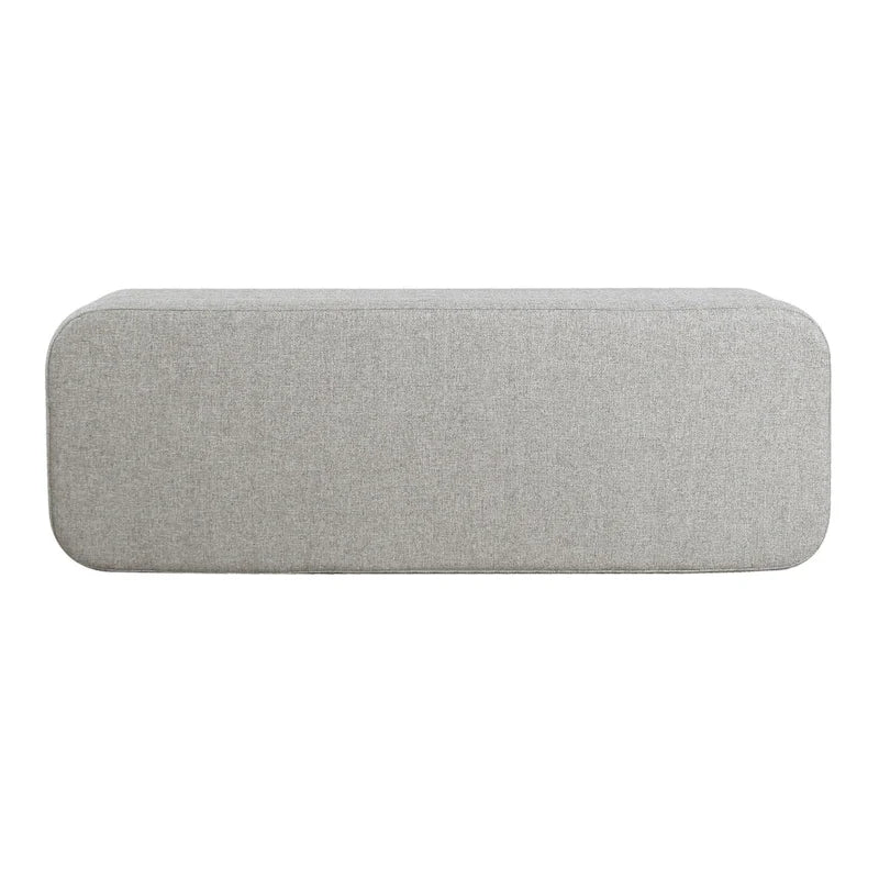 Storage Bench with Metal Legs – Green Velvet / Blush Velvet / White Boucle / Gray Woven – Seats 1