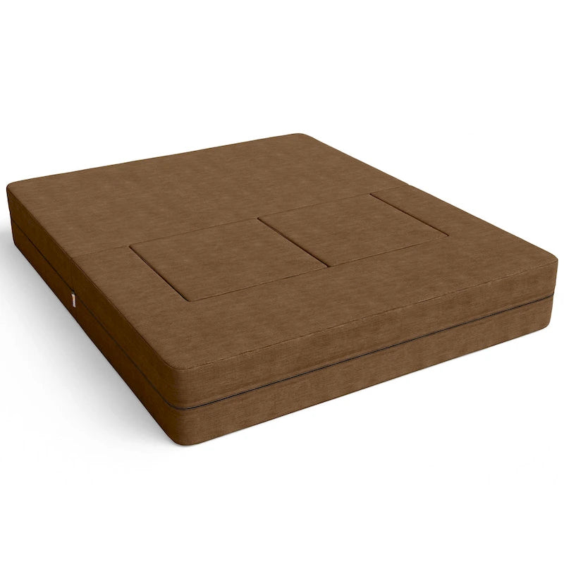 Convertible Queen Sleeper Loveseat & Ottoman Set – Multi-Color, 2-Seater