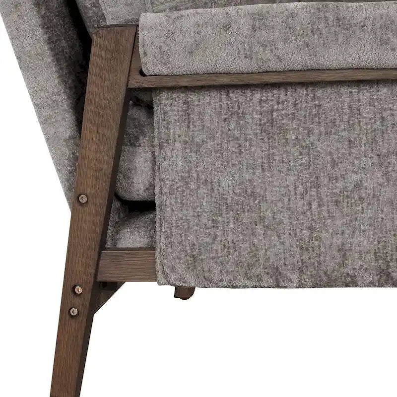 Velvet Accent Armchair – Mid-Century Modern, 5 Colors, 1-Seat