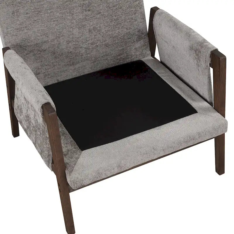 Velvet Accent Armchair – Mid-Century Modern, 5 Colors, 1-Seat