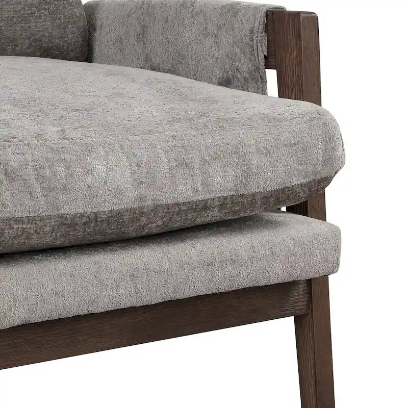 Velvet Accent Armchair – Mid-Century Modern, 5 Colors, 1-Seat