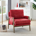 Velvet Accent Armchair – Mid-Century Modern, 5 Colors, 1-Seat
