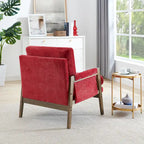 Velvet Accent Armchair – Mid-Century Modern, 5 Colors, 1-Seat