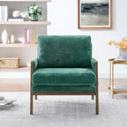 Velvet Accent Armchair – Mid-Century Modern, 5 Colors, 1-Seat