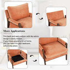 Velvet Accent Armchair – Mid-Century Modern, 5 Colors, 1-Seat