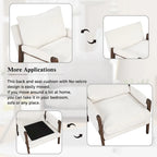 Velvet Accent Armchair – Mid-Century Modern, 5 Colors, 1-Seat