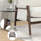 Velvet Accent Armchair – Mid-Century Modern, 5 Colors, 1-Seat