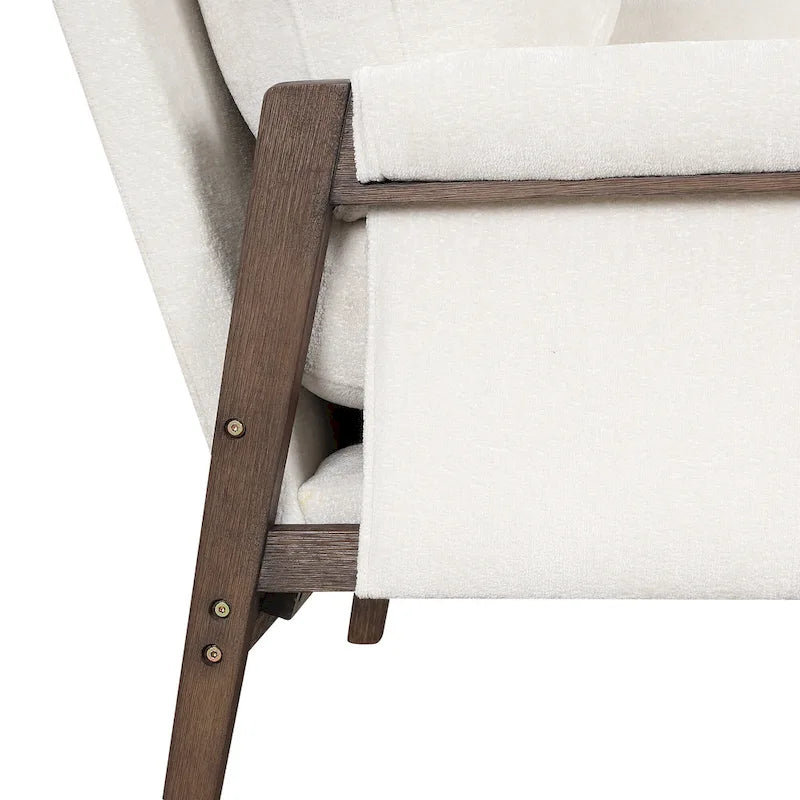 Velvet Accent Armchair – Mid-Century Modern, 5 Colors, 1-Seat