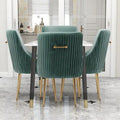 Green / Grey / Black / Navy / Beige / Orange Upholstered Accent Dining Chair, Set of 4