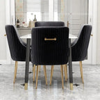 Green / Grey / Black / Navy / Beige / Orange Upholstered Accent Dining Chair, Set of 4