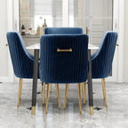 Green / Grey / Black / Navy / Beige / Orange Upholstered Accent Dining Chair, Set of 4